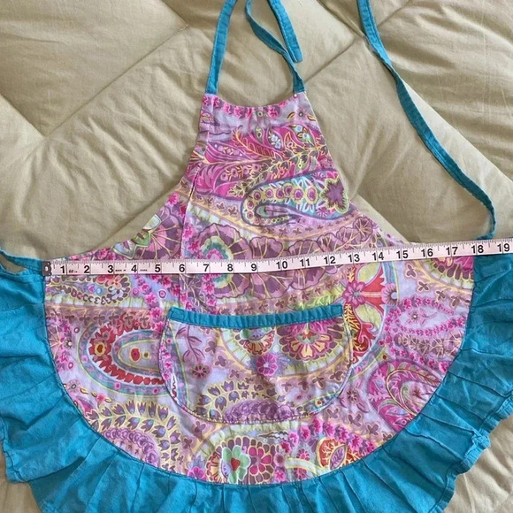 Lunalay Children’s Pink, Purple & Teal Apron - Picture 11 of 11